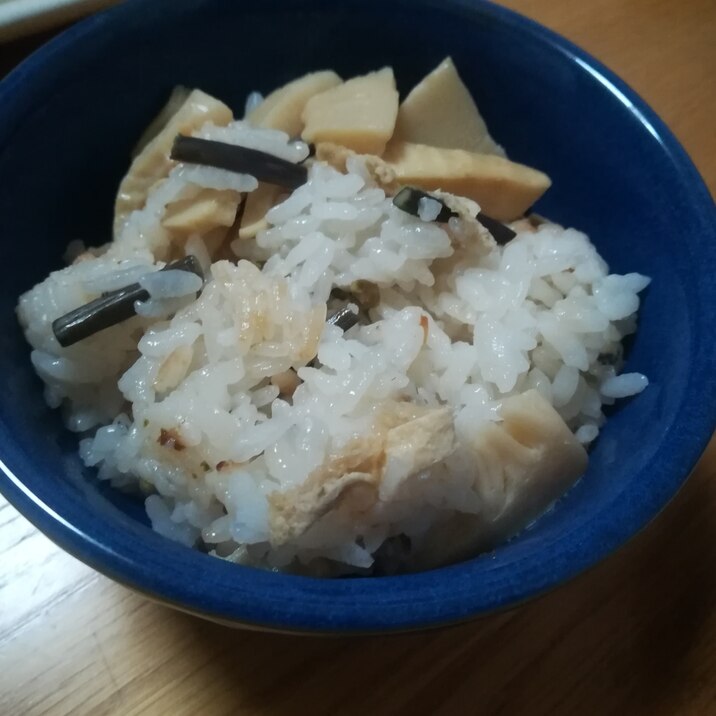 筍とゼンマイの炊き込みご飯